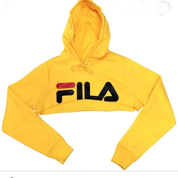 fila hoodie yellow